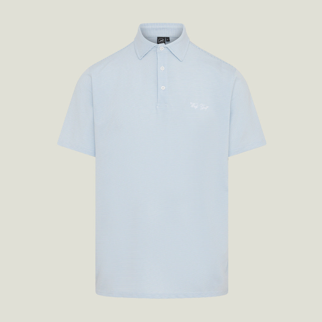 STRIPED POLO BLUE