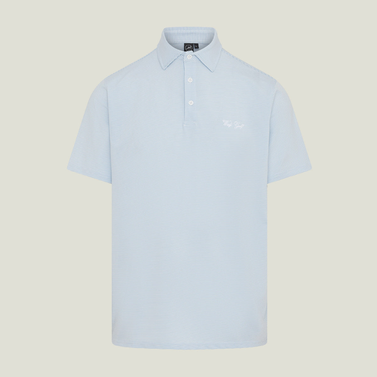 STRIPED POLO BLUE