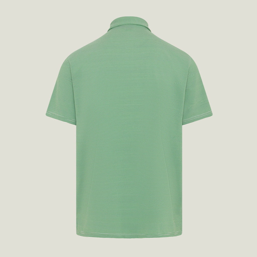 STRIPED POLO GREEN