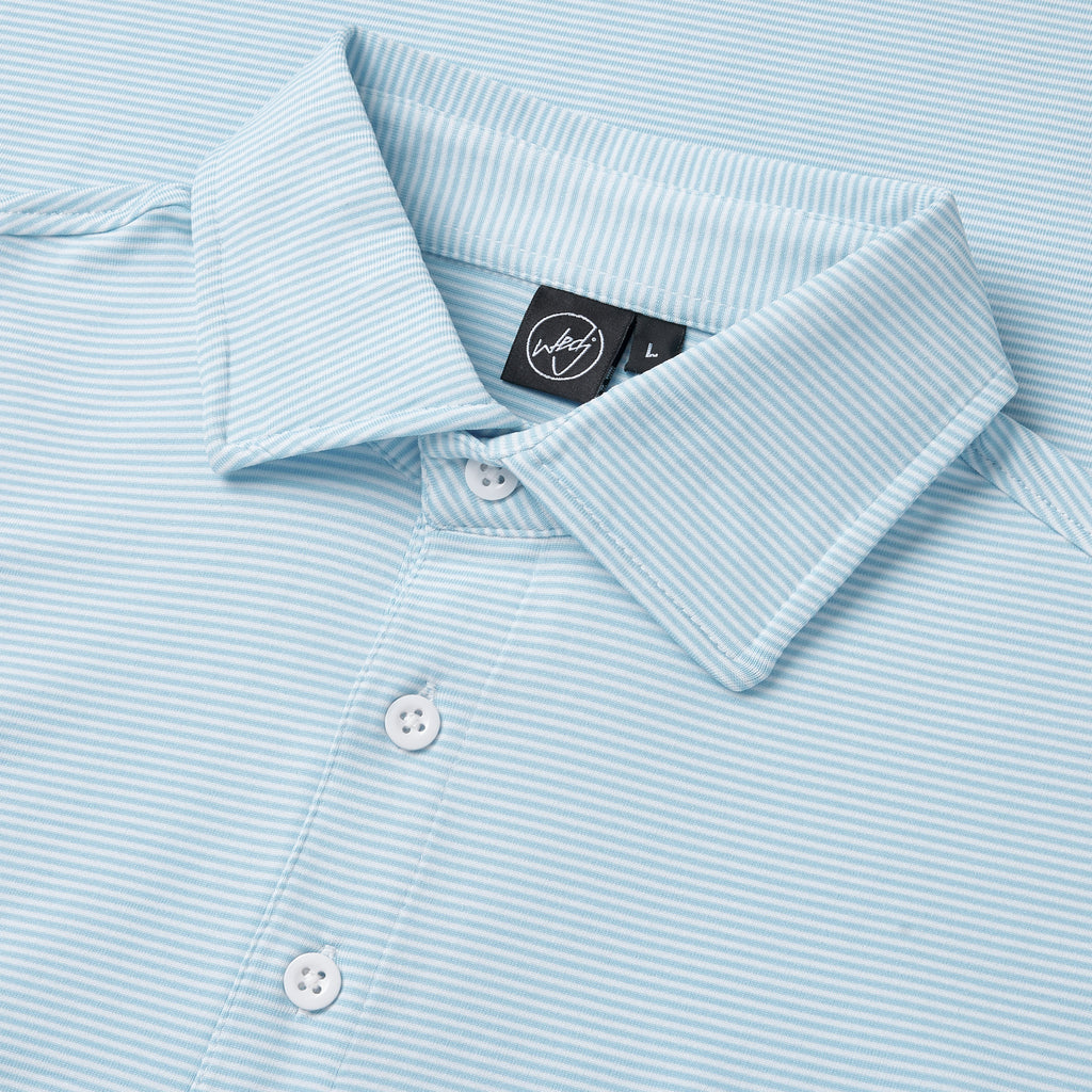 STRIPED POLO BLUE