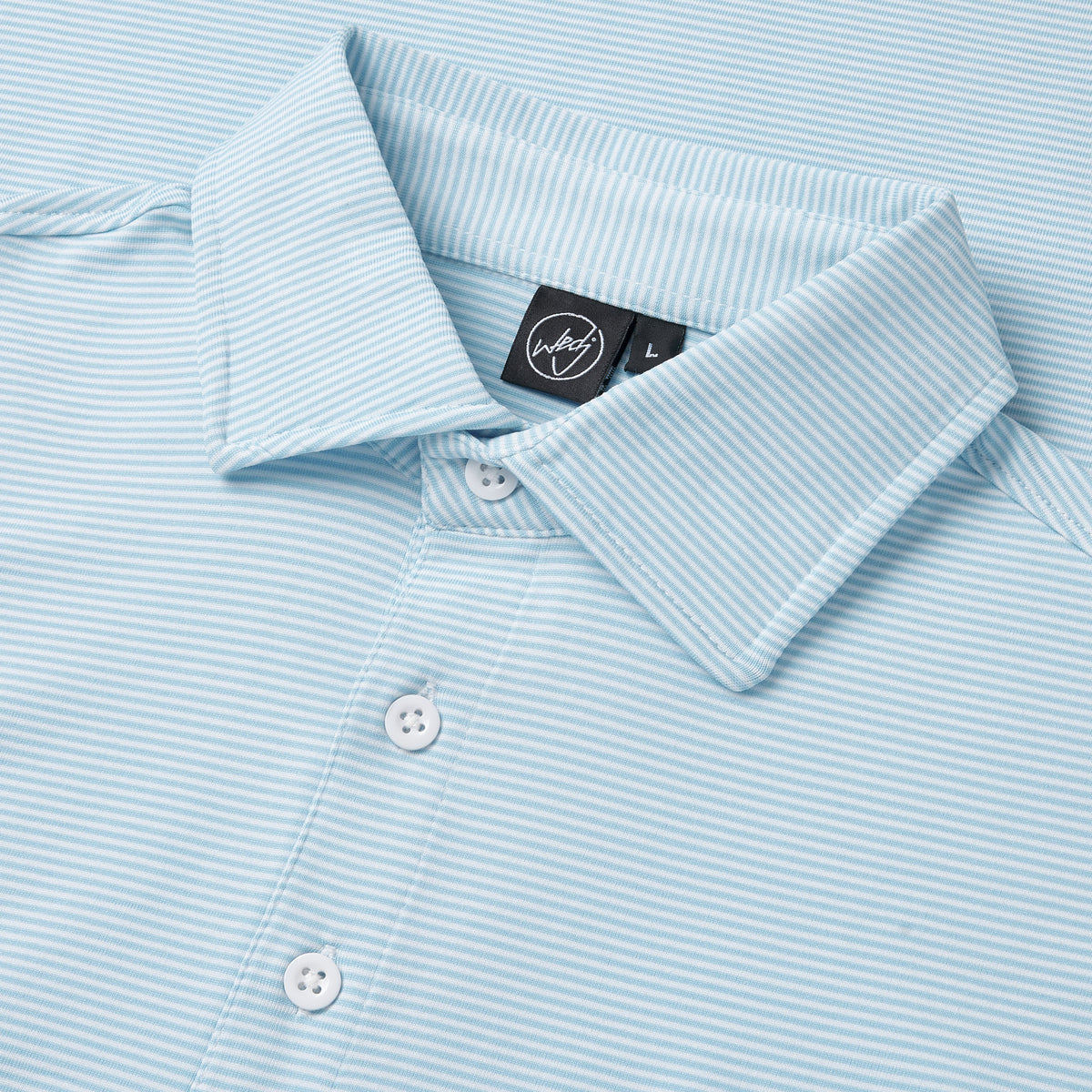 STRIPED POLO BLUE
