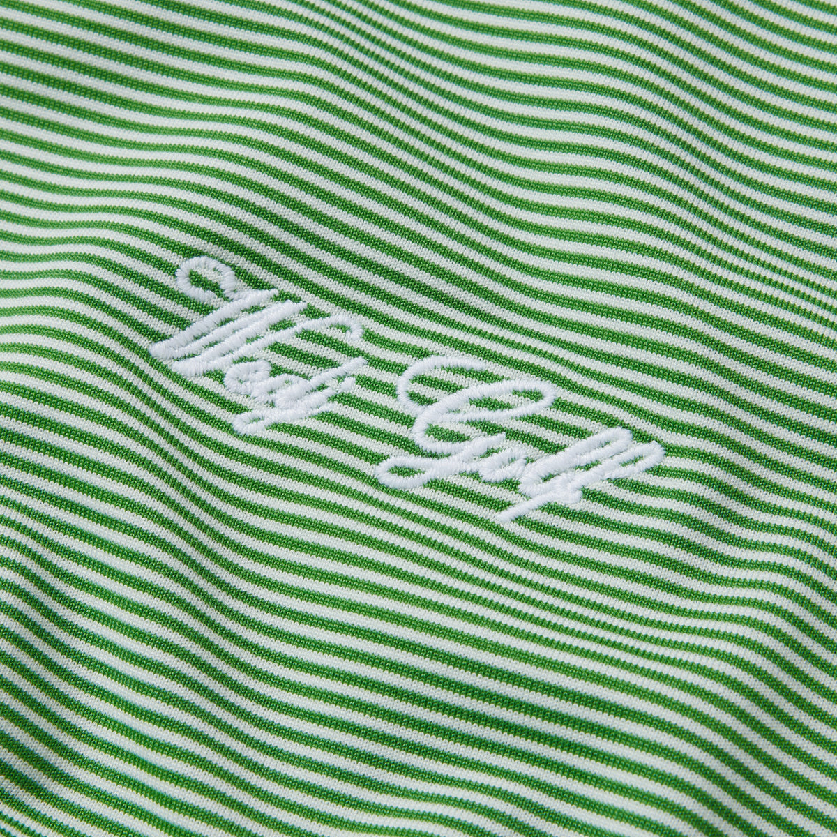 STRIPED POLO GREEN