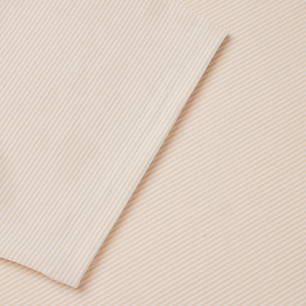 STRIPED POLO BEIGE
