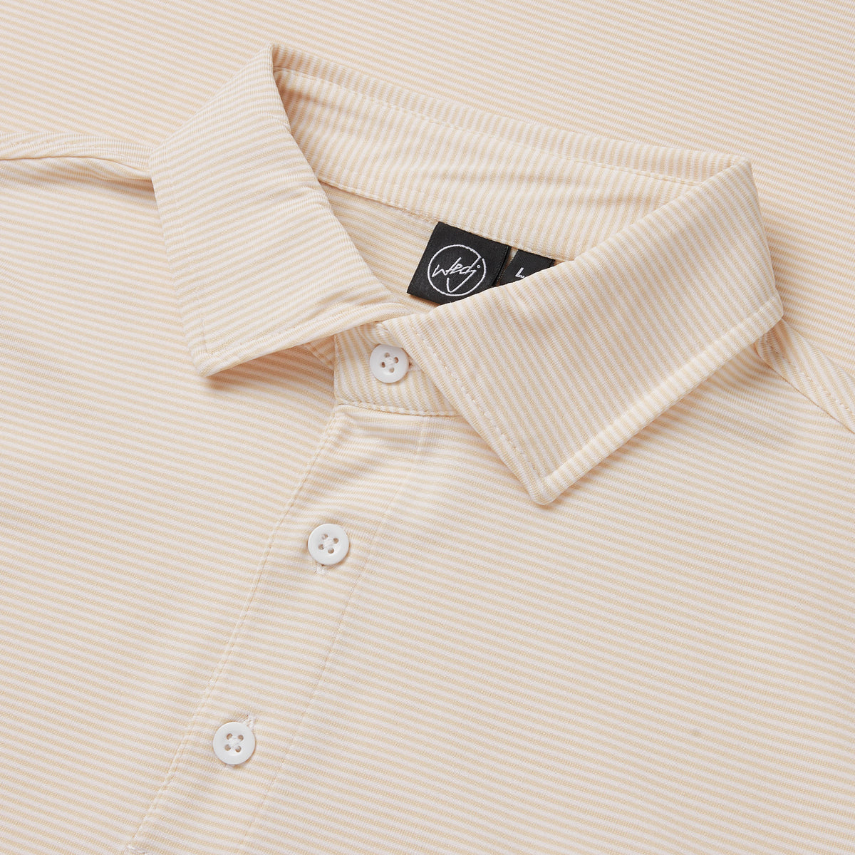 STRIPED POLO BEIGE