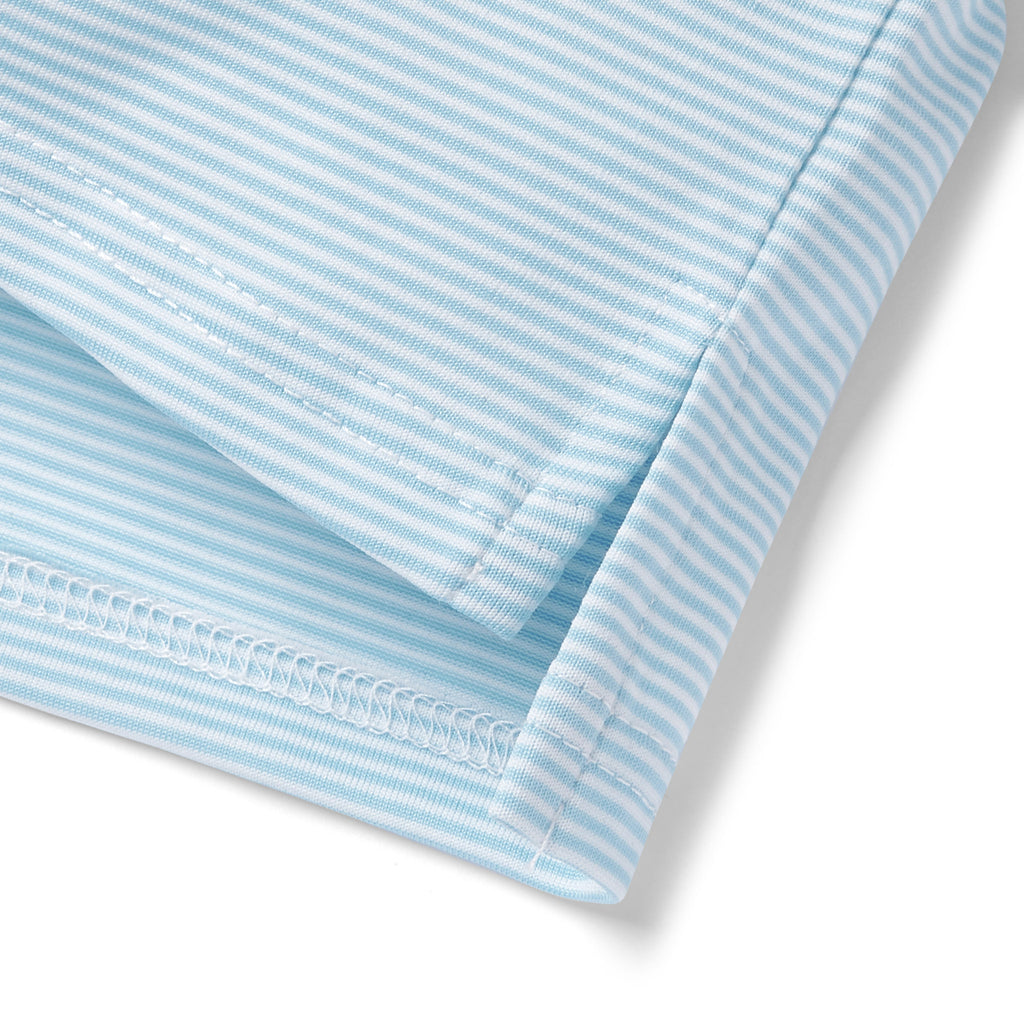 STRIPED POLO BLUE