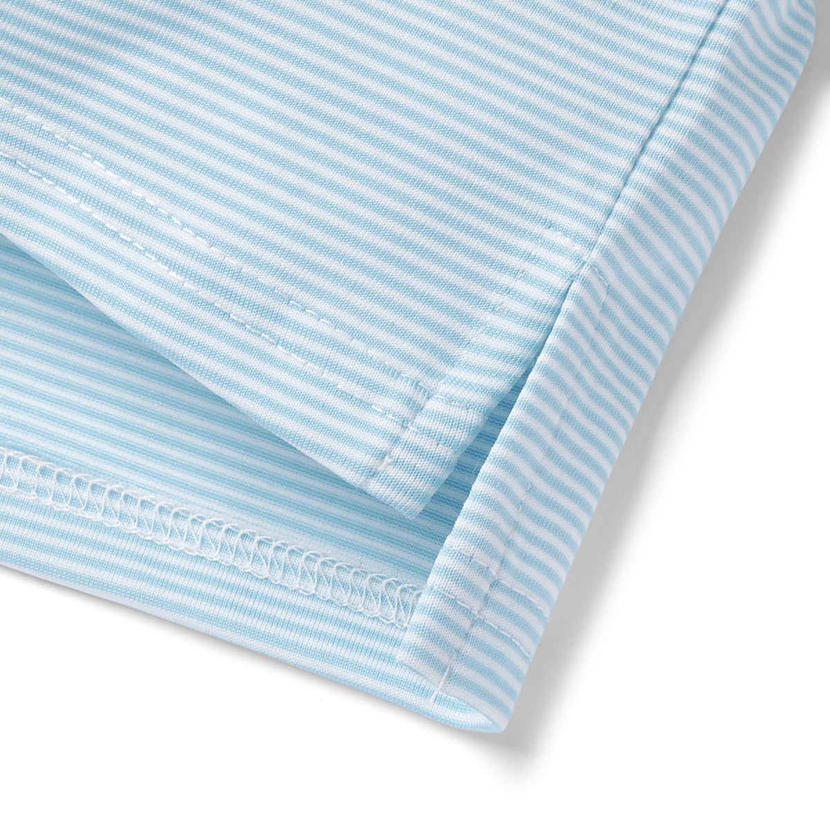 STRIPED POLO BLUE