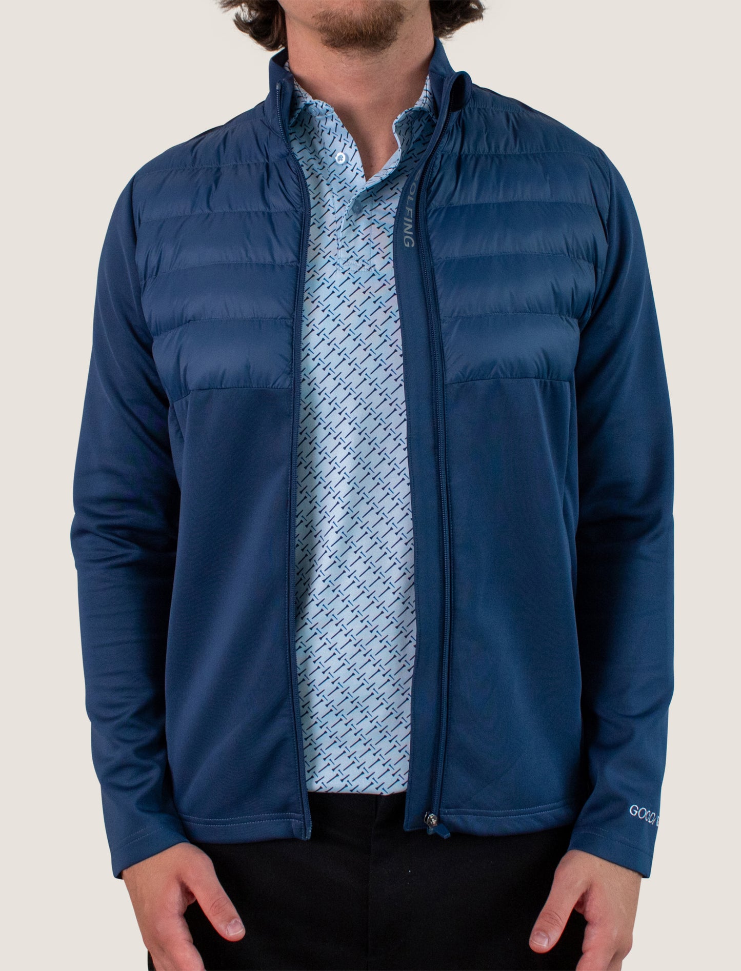 GRIP HYBRID JACKET BLUE