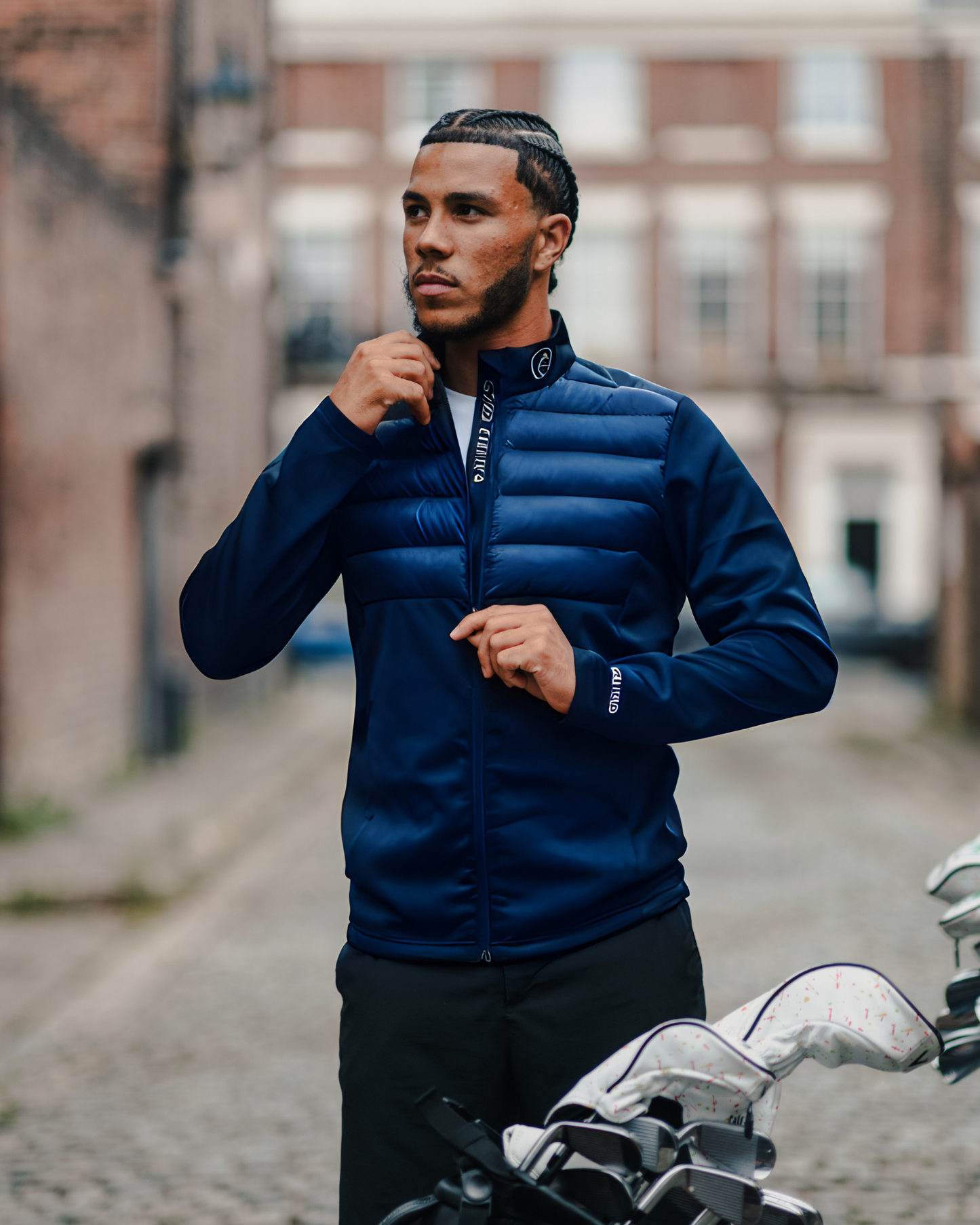 GRIP HYBRID JACKET BLUE