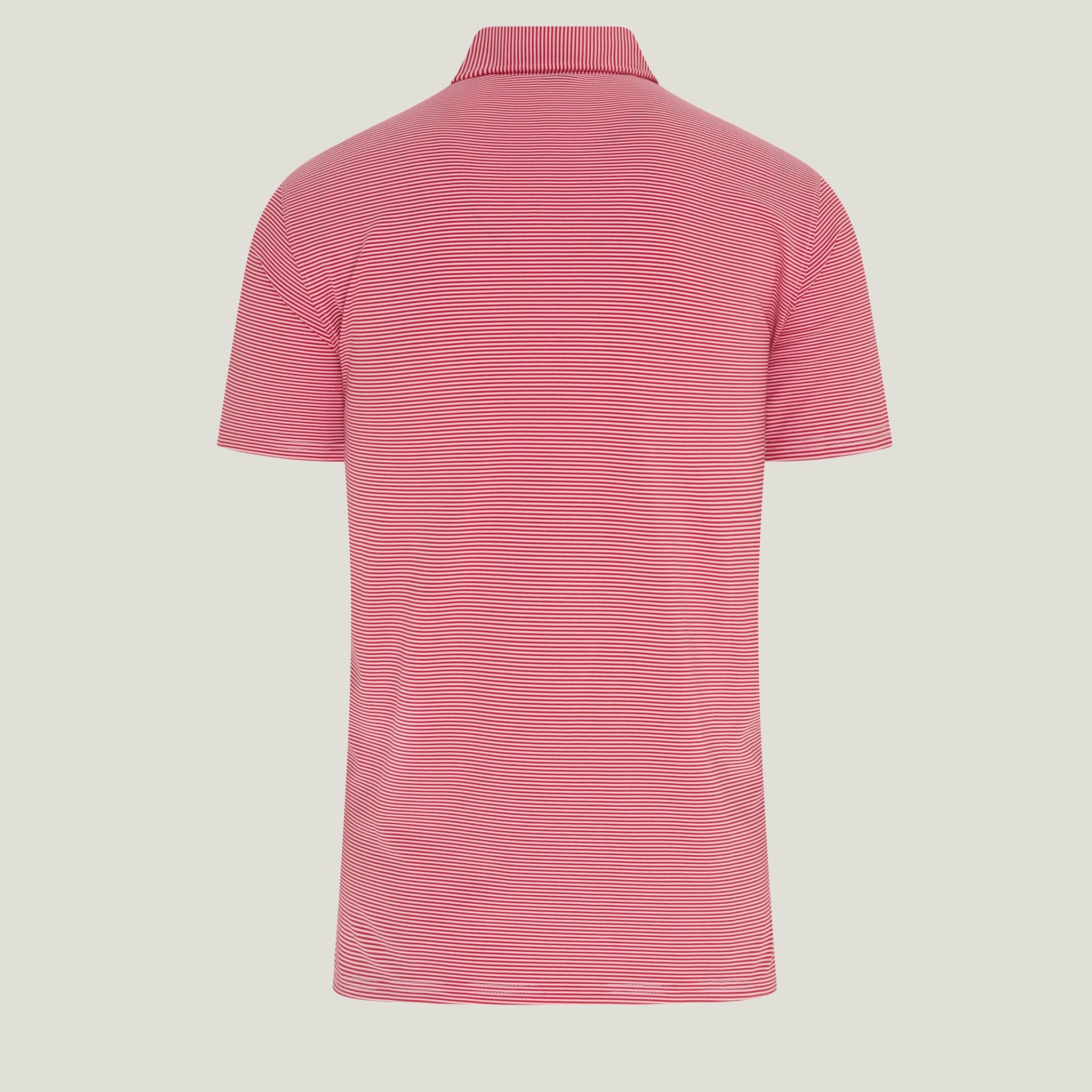 STRIPED POLO RED