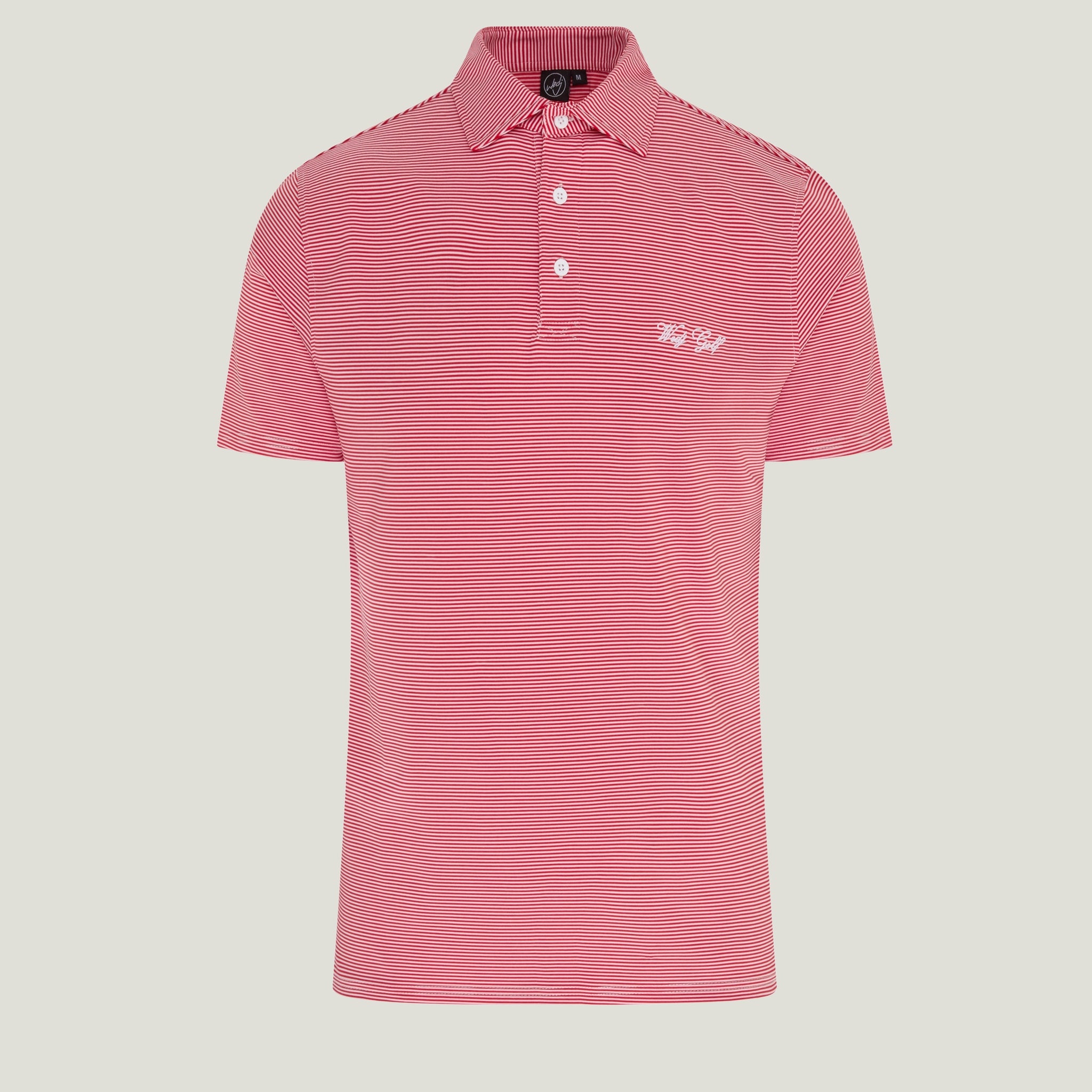 STRIPED POLO RED