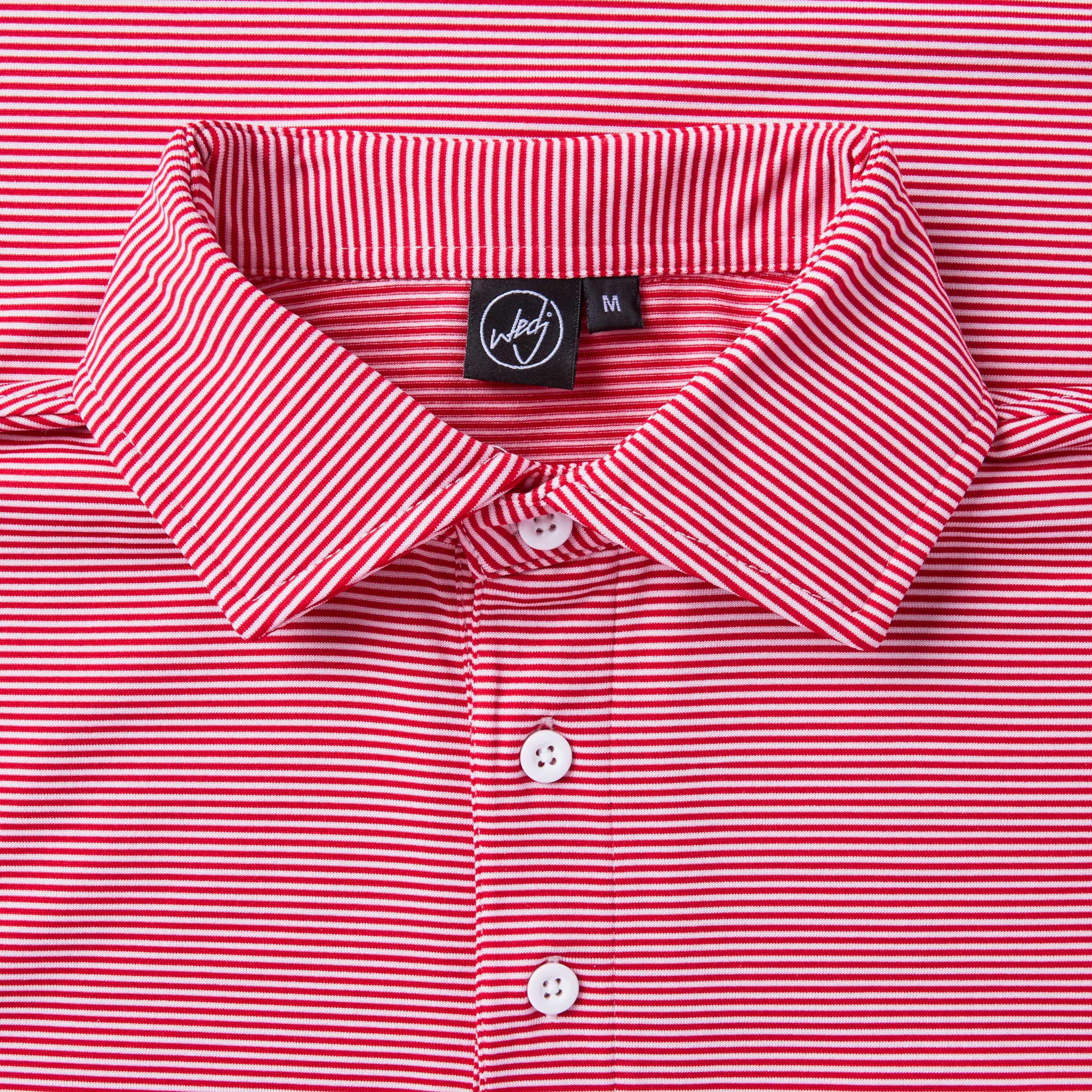 STRIPED POLO RED