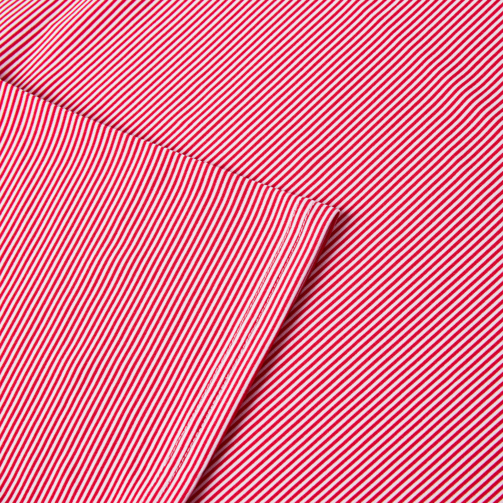 STRIPED POLO RED