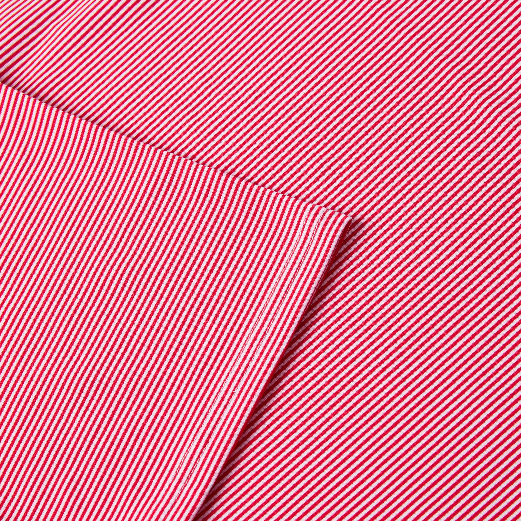 STRIPED POLO RED